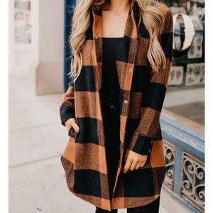 BB Dakota Eldridge plaid coat